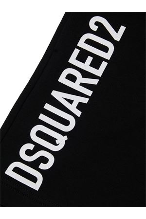 Black Cotton Short DSQUARED KIDS | DQ2262D0A4DDQ900